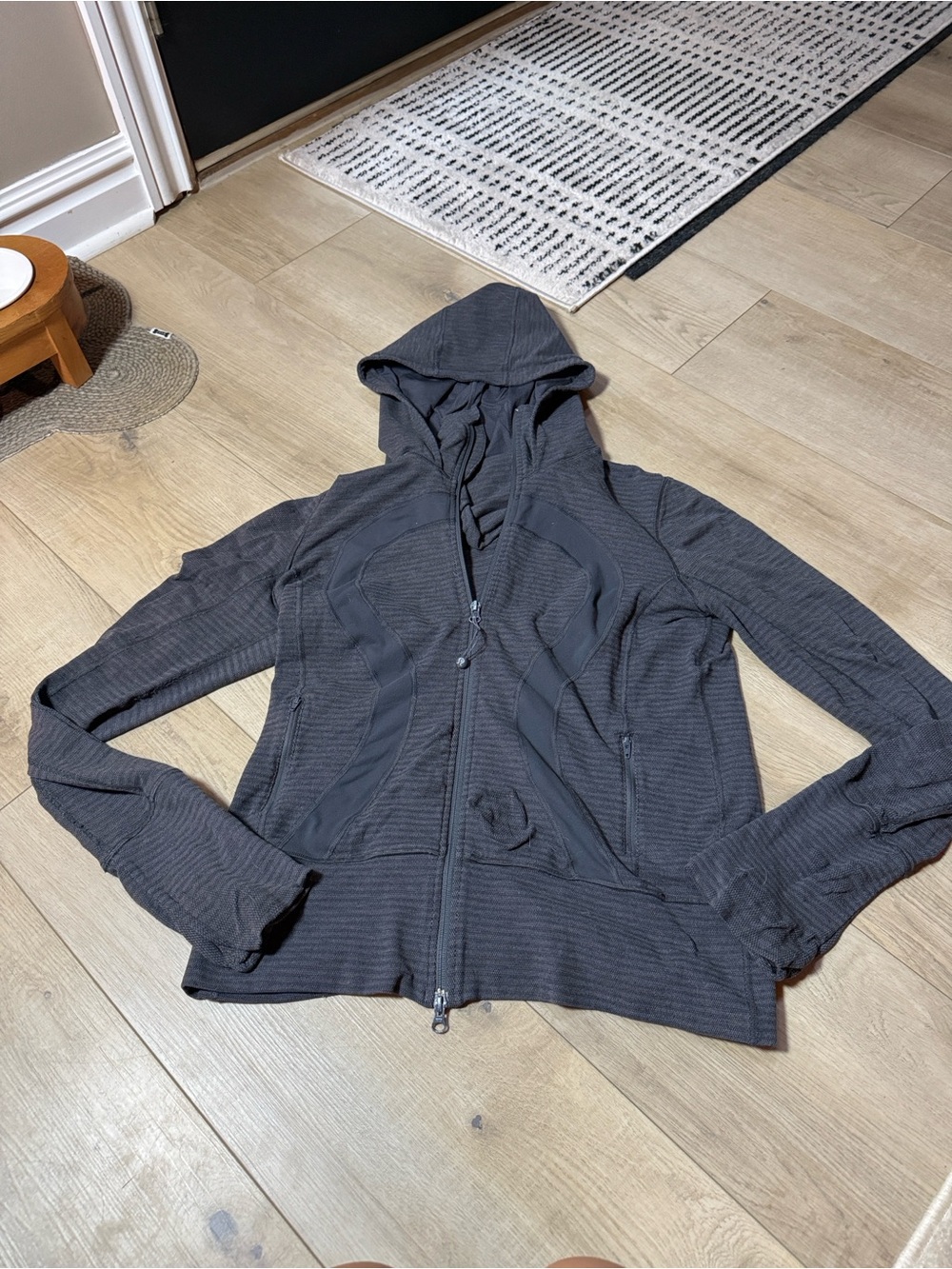 lululemon athletica Men's Dark Gray Zip-Up Hooded Sweater